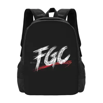 Бойна игра общност Fg | Перфектен подарък чанта раница за мъже жени момичета тийнейджърка Fgc Tekken лого Ryu Akuma Blazblue Mortal